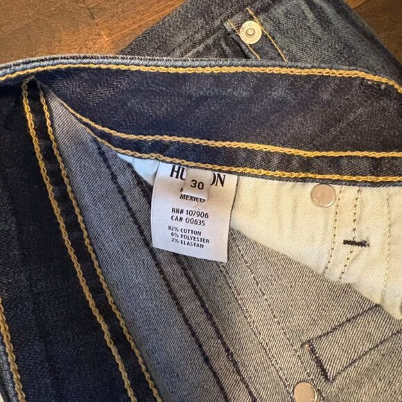 Hudson Palerme Knee Cuffed Jean Shorts, Stella 30 - Picture 7 of 8